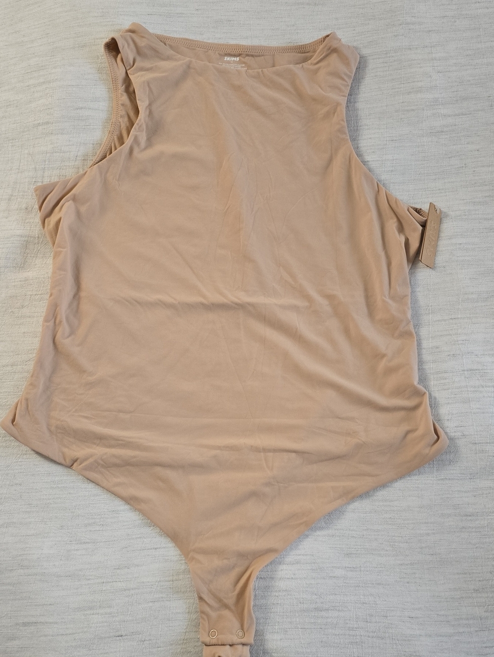 SKIMS Fits Everybody High Neck Bodysuit Size:3X Mica